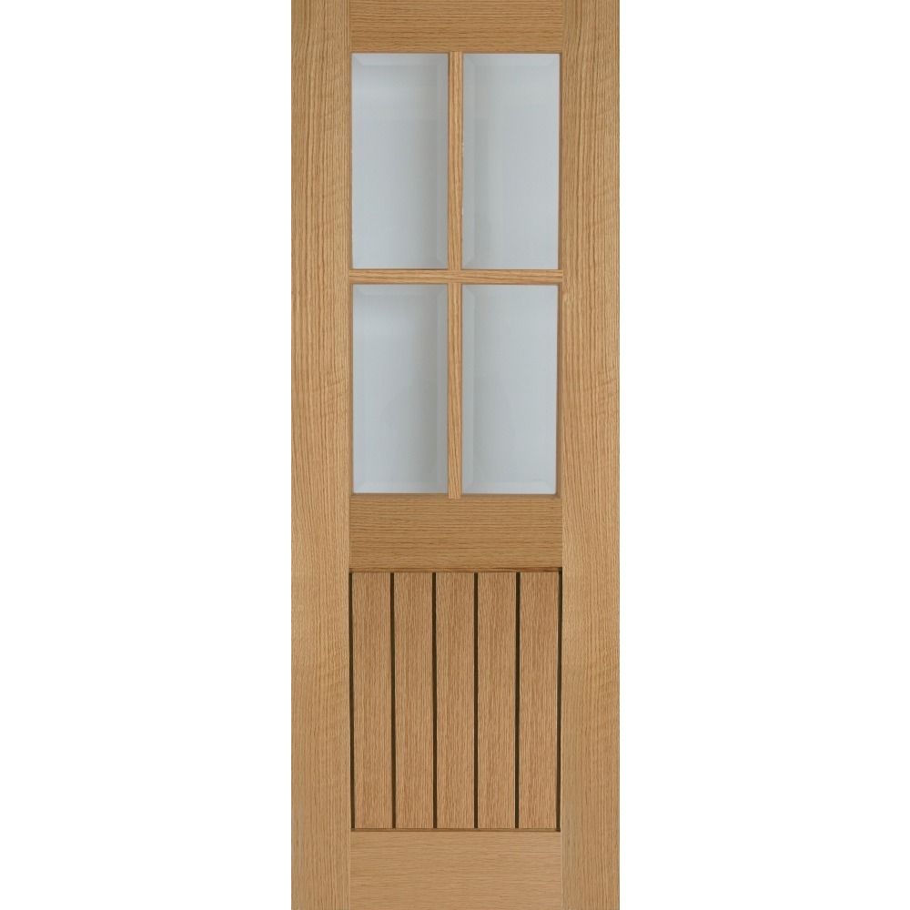 Internal Oak Mexicano 4 Light Glazed Door